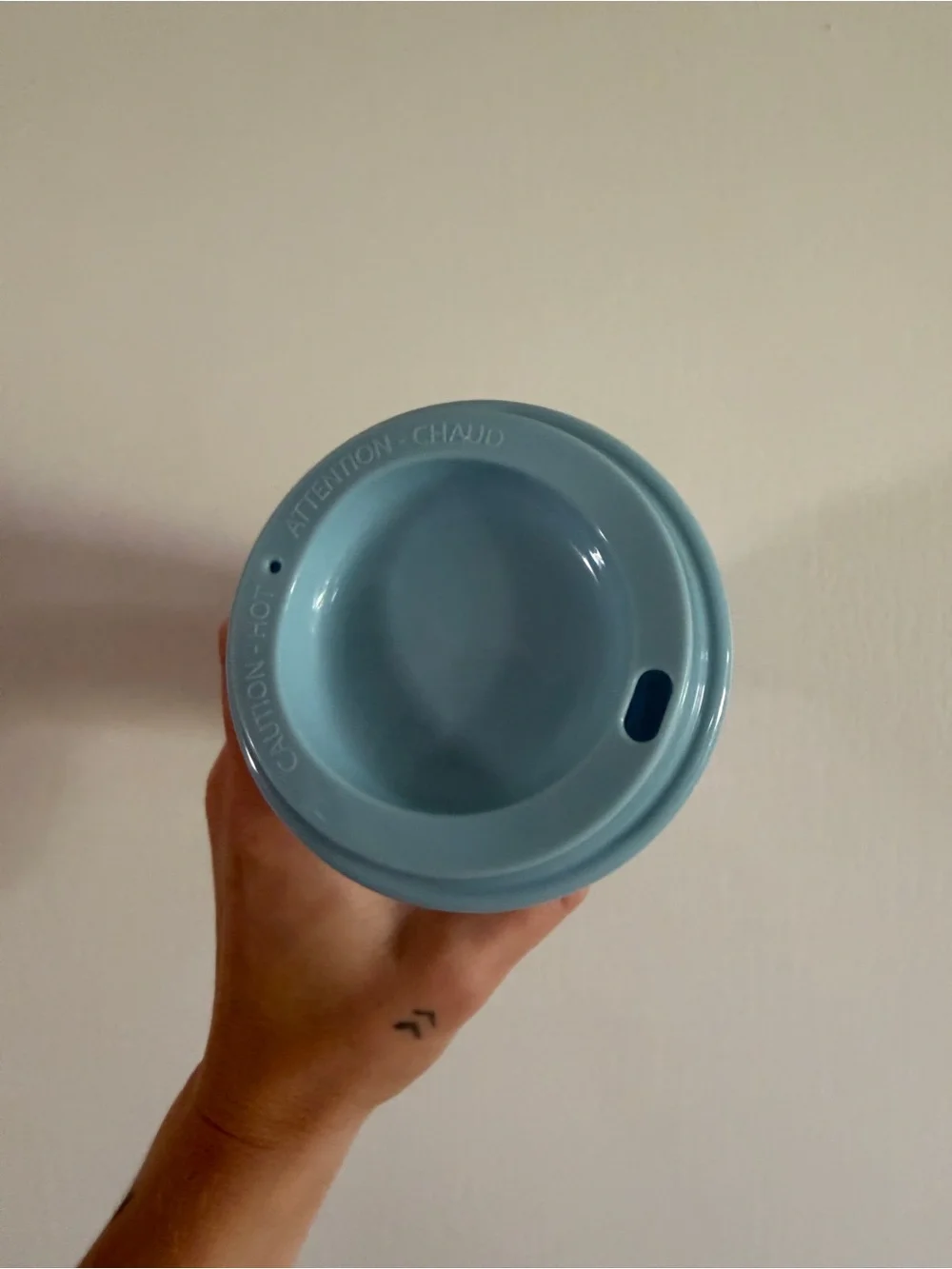 Starbucks reusable coffee cup blue 16 oz